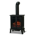 thumbnail image 1 of Real Flame Contemporary Metal Foster Stove Electric Fireplace in Black, 1 of 20