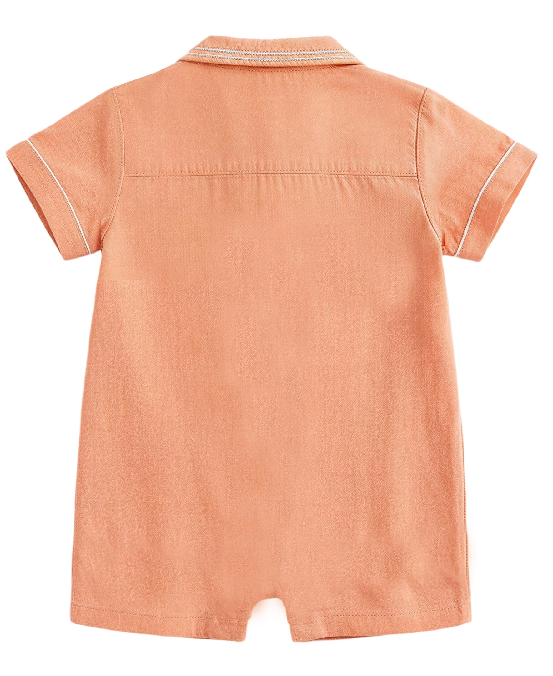 Winnie The Pooh Baby Boy Linen Romper, Sizes 0/3 Months-24 Months