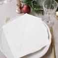 thumbnail image 1 of HIAKDOFT 50 Pcs Serviettes de Table Blanches Jetables en Papier pour Banquets d'Hôtel et Réception de Mariage, 1 of 6