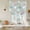 Blue, variant on Easter Bunny Tie Up Curtains 45 Inches Long, Kitchen Window Curtains Over Sink, Colorful Eggs Spring Leaves Daisy Yellow Green Check Window Curtains Balloon Curtains Valances for Bedroom 34"x45"