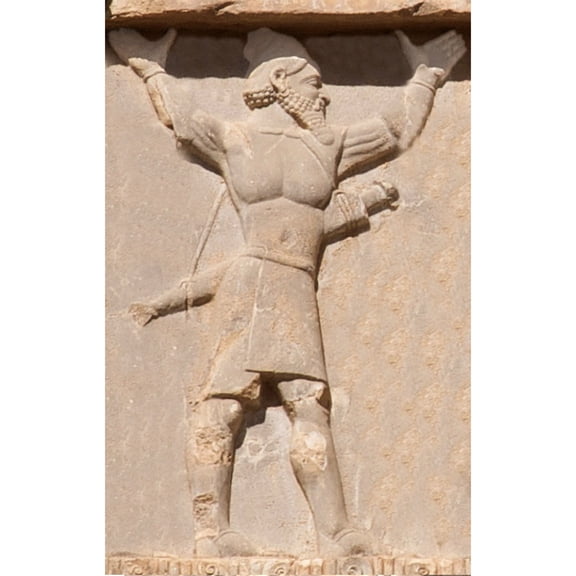24x36 gallery poster, Hidush (Indian soldier of the Achaemenid army), circa 480 BC Xerxes I tomb