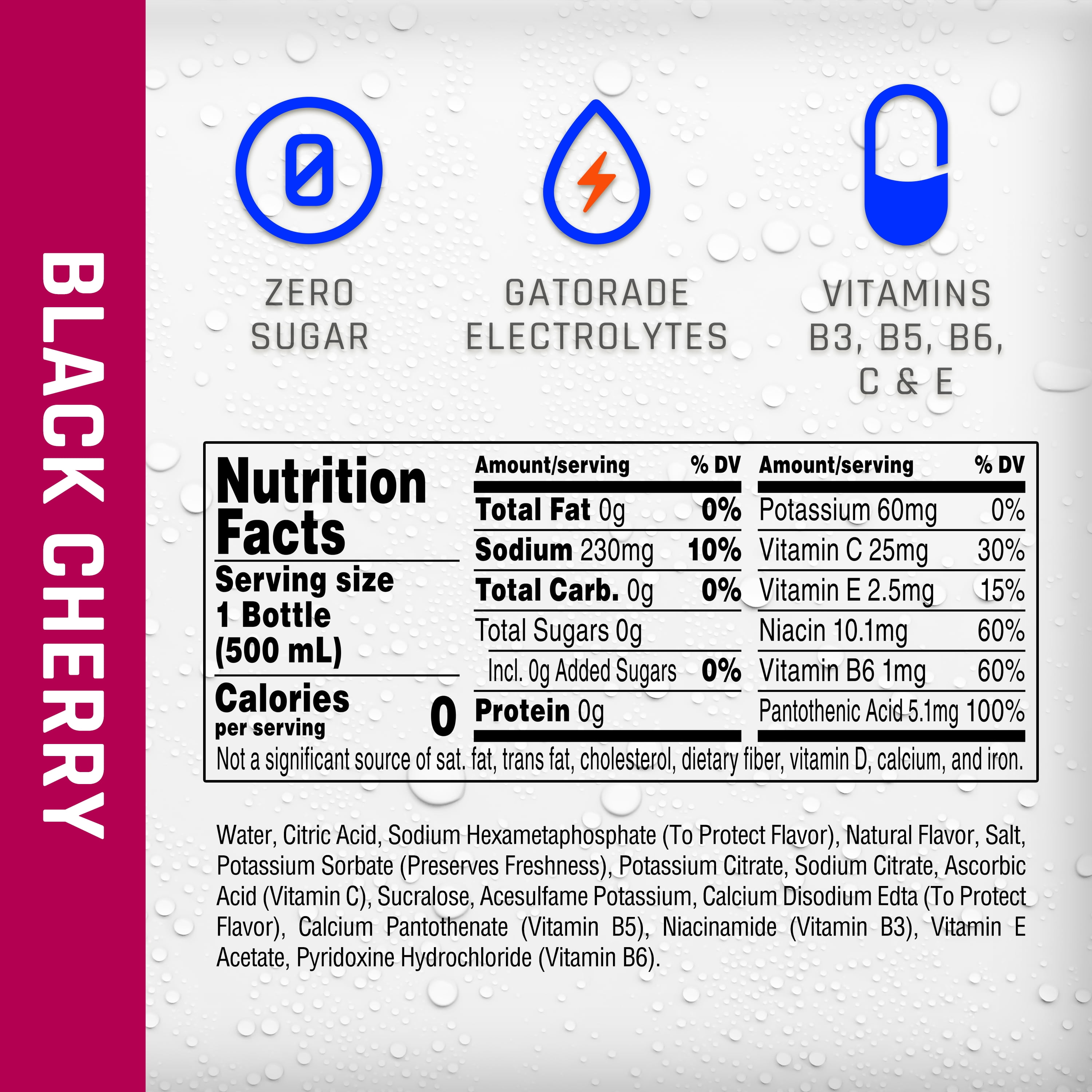 Propel Zero, Black Cherry, 20 fl oz Bottle