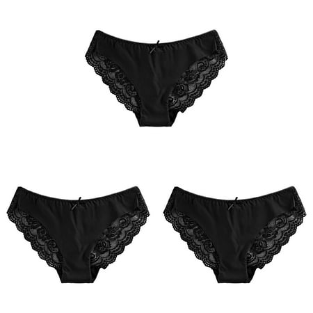 14 Waist Underwear Solid Color High Cut Bikini Panties for Women Briefs Underwear Women Panties 100 Cotton Underwear Women Sexy Waist Trainer forBlack (3Packs)
