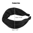 thumbnail image 2 of Unique Bargains Satin Twist Headband Hairband for Women Black 1.97 Inch Wide 1 Pcs, 2 of 7
