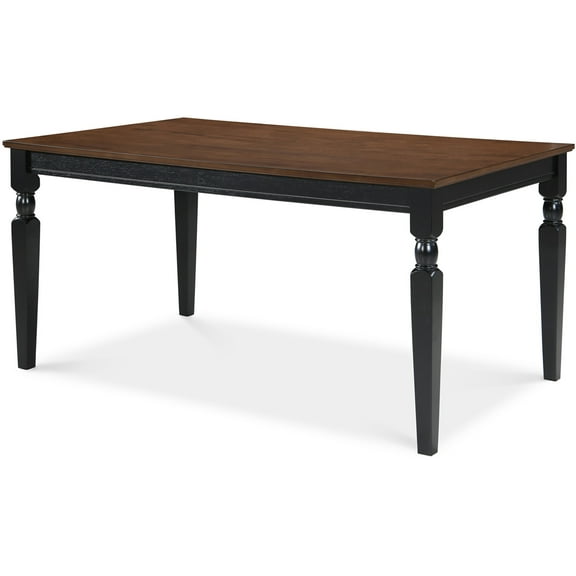 Finch Provence Rectangle Dining Table, Wood Black