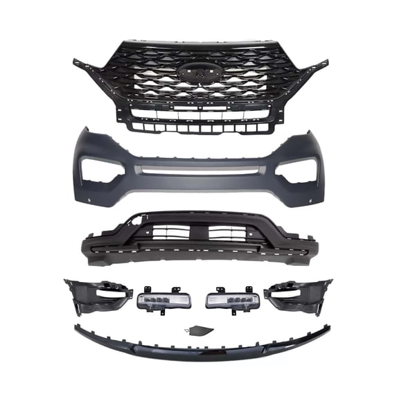 For 2020-2023 Ford Explorer ST New Complete Front Bumper Kit W/ Grille