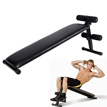 Zimtown Deluxe Portable Folding Adjustable Sit Up Decline Bench, for AB Crunch Fitness Workout Home Gym Exercise, ideal for Build Abdominal (Best Ab Exercise Ever)