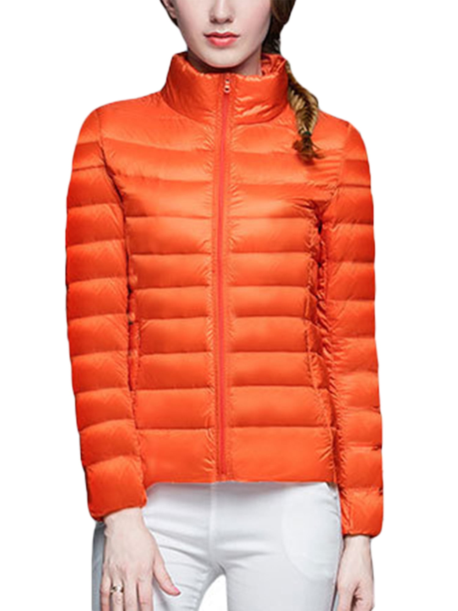 orange polo bubble jacket