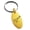 Gold, variant on Stainless Steel Fly Away Engraved Small Oval Charm Keychain Keyring