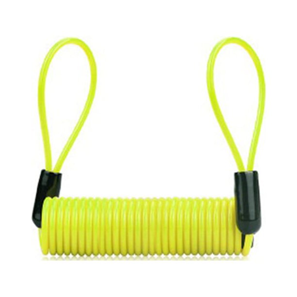 Eigraketly Cuerda de tira de alambre de acero resistente al agua puerto de Metal tiras compactas resistente al desgaste estable bloqueo de freno Ciclismo Amarillo