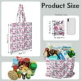 thumbnail image 2 of Colorful Weed Canvas Tote Bag, Reusable Psychedelic Weed Handbag, Eco-Friendly Rasta Marijuana Leaf Shopping Bag for Women, 2 of 6