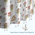 thumbnail image 6 of White Fairy Cottage Princess Pattern Shower Curtain 72"x84" ,Bathroom Decorative Shower Curtains Set with 12 Hooks,Modern Waterproof Washable Shower Curtain, 6 of 6
