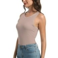 thumbnail image 2 of Womens Tank Top Sleeveless Racerback High Neck Casual Basic Fashion, 2 of 4