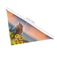thumbnail image 3 of Naloa Horse Sunflowers Dog Bandanas 1PC Washable Triangle Dog Scarfs Premium Durable Fabric, for Small Medium Large Dogs and Cats, 3 of 6