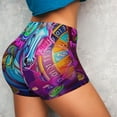 thumbnail image 4 of Sikiie Neon Free Play Workout Shorts Women Scrunch Butt Gym Shorts Seamless High Waist Tummy Control Yoga Biker Athletic Shorts-XX-Large, 4 of 8