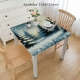 thumbnail image 2 of nygtbtfer Christmas Table Cover Gray TableclothRectangle Seasonal Table Cloth for Birthday Party Supplies Home Kitchen Table Decor, 2 of 7