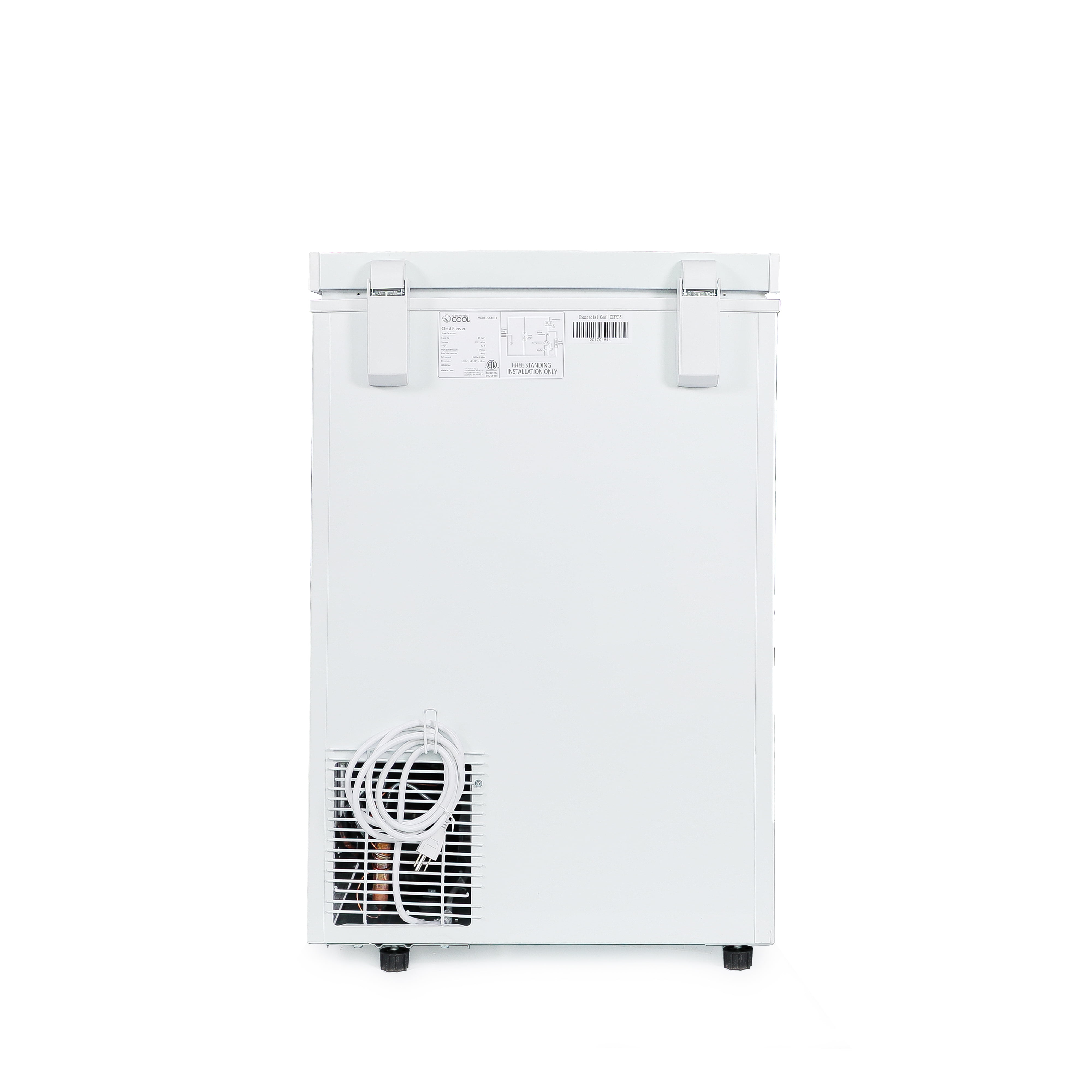 Commercial Cool 5.1 Cu. Ft Chest Freezer in White - BCFK516