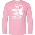thumbnail image 3 of Inktastic Hunting Girls Hunt Too Only Prettier with Doe and Arrow Long Sleeve Youth T-Shirt, 3 of 5