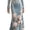 Blue, variant on Guvpev Women's Gothic Skeleton Maxi Dress Halloween Costume, Long Sleeve Velvet Mermaid Gown with 3D Floral Applique for Cosplay & Halloween Party Fancy Dress up, Black