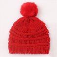 thumbnail image 2 of Baby Knitted Beaniess Winter Warm Knit Cap Solid Cute Hat Classic Outdoor Baby Beanies Hat, 2 of 4