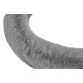 thumbnail image 4 of Emerald Universal 14.6"-15.4" Plush Steering Wheel Cover, Soft Faux Fur - Grey, 4 of 6