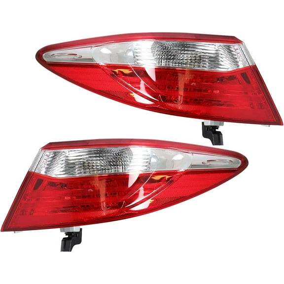 PET-U 1 Pair Left and Right Side Outer Tail Lights Assembly Replacement for Toyota Camry 2015-2017 Driver & Passenger Side Rear Brake Lamps 8155006640 8156006640