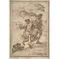 thumbnail image 2 of Filippo Pedrini 11x14 Gold Ornate Wood Frame and Double Matted Museum Art Print Titled - Orpheus and Eurydice (1763-1856), 2 of 4