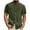 Army Green, variant on ibuvkizy Shirts for Men Summer Short Sleeve with Button Down Solid Color Casual Tops Army Green,L