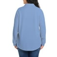 thumbnail image 3 of Cuteduck Women's Plus Size Waffle Knit Tops Henley Long Sleeve Fall Casual Shirts 1X-5X, 3 of 8