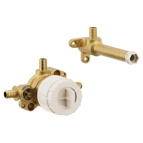 Moen Single Handle Wall Mount Tub Filler High Flow Tub Faucet Rough-In Valve with PEX Connections