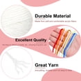 thumbnail image 3 of Uxcell 2Pcs Hilo de Ganchillo Blanco 4 Ply Hilo Acrílico 100g 197 Yardas, 3 of 6
