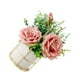 thumbnail image 1 of Yuarrent Las flores artificiales de bajo mantenimiento disfrutan de la belleza natural con facilidad. Elegante juego de flores de simulación. Decoración polvo de rosa, 1 of 6