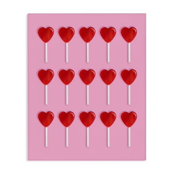Stupell Industries Eclectic Heart Lollipops Collection Canvas Art, 16 x 20, by LISH Creative