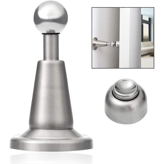 Topes de puerta magnéticos innovadores, tecnología de absorción de impactos hidráulica para un funcionamiento silencioso, montaje en pared, incluye guía de instalación y hardware para una fácil