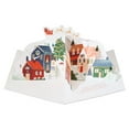 thumbnail image 4 of American Greetings Pop Up Christmas Card, Festive Village (Brightest Wishes), 4 of 7