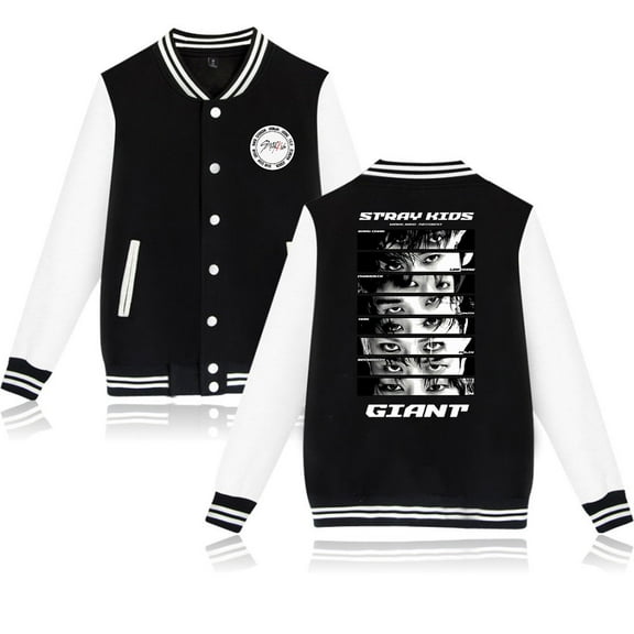 Stray Kids New album hip-hop clothing men's and women's long sleeved baseball jackets