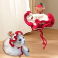 thumbnail image 1 of Sombrero para mascotas, de Navidad, decoración de alces de Navidad, productos suaves y divertidos, gorros para gatitos, disfraz de Navidad para alce navideño Yinane sombrero de gato, 1 of 8