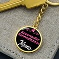 thumbnail image 6 of Dog Mom Keyring Appenzeller Sennenhunde Mama Circle Keychain Stainless Steel or 18k Gold, 6 of 12
