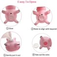 thumbnail image 4 of Hamm Piggy Bank Cute Pink Pig Money Box Plastic Saving Coin Box With Color Package Money Bank Great Gift Toy For Kid Children Girls Boys, 4 of 4