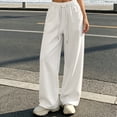 thumbnail image 6 of Xdegoge High Waisted Palazzo Pants for Women Baggy Drawstring Straight Leg Pants with Pockets Comfy Activewear Workout Running Relaxed Fit Summer Bottoms, 6 of 6