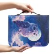 thumbnail image 2 of HELLHERO Owl Pattern Design Bible Cover for Christian Prayer Church, Zipper Bible Bag PU Leather Lightweight Bible Covers, 2 of 12