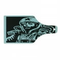 thumbnail image 1 of Astronaut Cutting Board, Female Astronaut Space Woman Science Fiction Theme Hand Made Drawing Space Galaxy, Tempered Glass Cutting and Serving Board, Wine Bottle Shape, Teal Black, by Ambesonne, 1 of 1