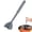 Grey, variant on Fmxomd Meat Chopper and Potato Masher, Heat Resistant Nylon Ground Beef Smasher for Hamburger, 4 Blades Nonstick Mixer & Stirrer, Practical Kitchen Gadgets, Gray