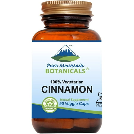Cassia Cinnamon Bark Capsules Kosher Vegan Herbal Supplements (90 Caps) (900 mg)