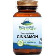 Cassia Cinnamon Bark Capsules Kosher Vegan Herbal Supplements (90 Caps) (900 mg)