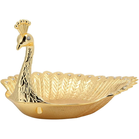 Fruit Plate, Fruit Basket Peacock Dish Metal Fruit Bowl Candy Storage Basket Cra