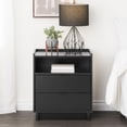thumbnail image 2 of Prepac Simply Modern 23.75" White 2-Drawer Nightstand, 2 of 5