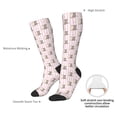thumbnail image 6 of Fotbe Heart Cat print Women's Men's Novelty Crew Socks Cotton Socks Knee High Socks for Walking,Running,Nurses,Pregnancy, 6 of 8