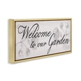 thumbnail image 2 of Stupell Industries French Country Vintage Welcome To The Garden Gold Floating Frame Canvas Art, 31 x 14, by Lil' Rue, 2 of 7