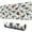 White Dinosaurs Label, variant on Long Mouse Pads for Desk,White Dinosaurs Landscapes Pattern Desk Mats on Top Of Desks, Desk Mouse Pad Extra Large with 3mm Non-Slip Base and Stitched Edge for Gaming,Office,Work,Home 31.5"x11.8"